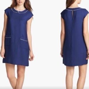 Elegant Blue Shift Dress